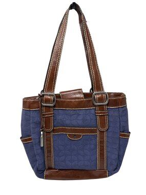 Fossil Marley Blue Satchel Bag